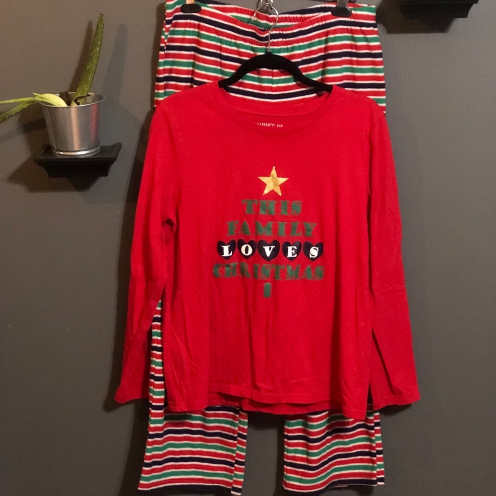 Womens L Christmas PJ Set
